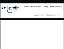 Tablet Screenshot of enviromaticsystems.com